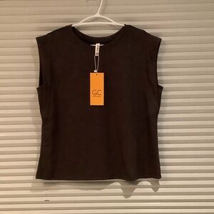 Women's Black Sleeveless Top